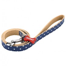 Cath Kidston Blue Spot Leather Dog Collar Medium Cath Kidston Blue Spot Leather Dog Collar Medium