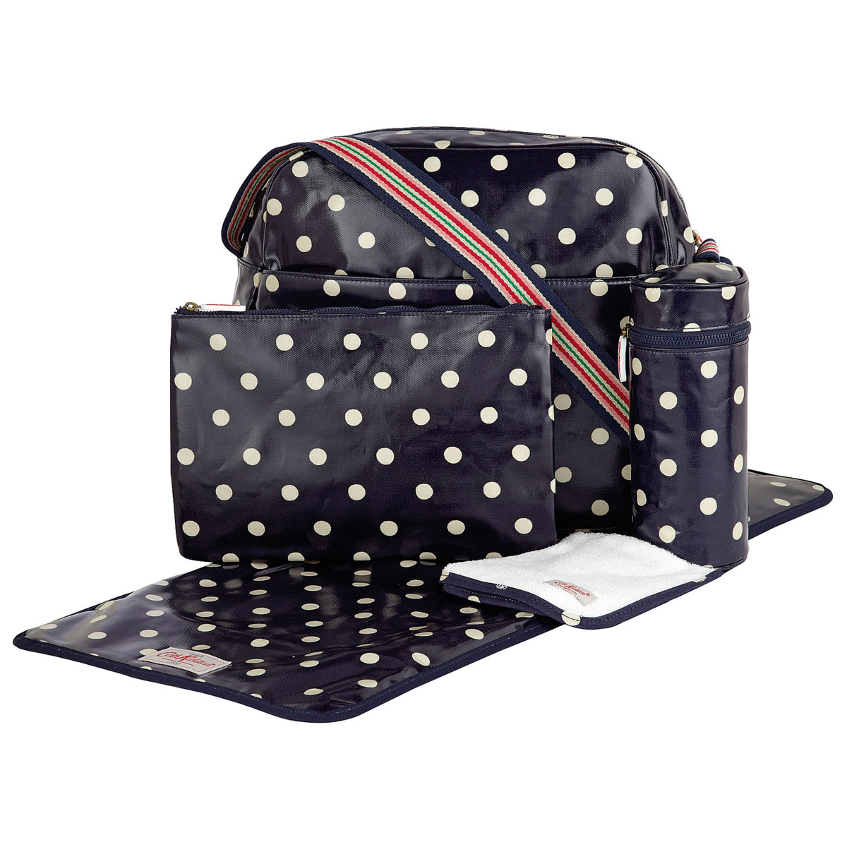 Cath Kidston Spot Navy Zip Changing Bag Penny Royal Gifts